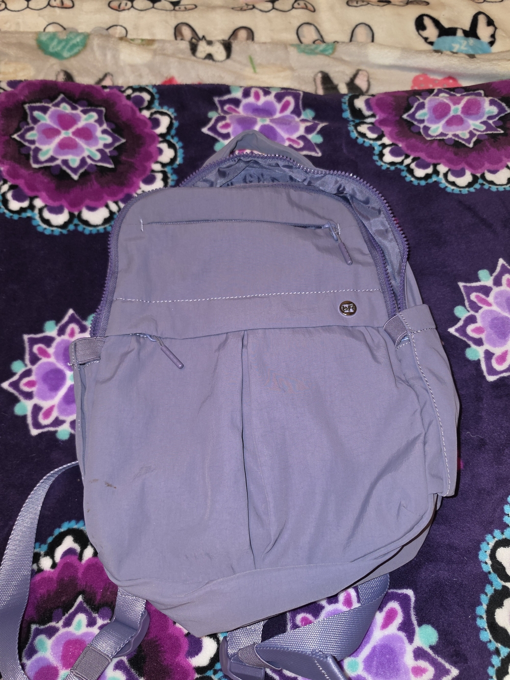 Iris And Rainbow Small Backpack In Cloud Purple